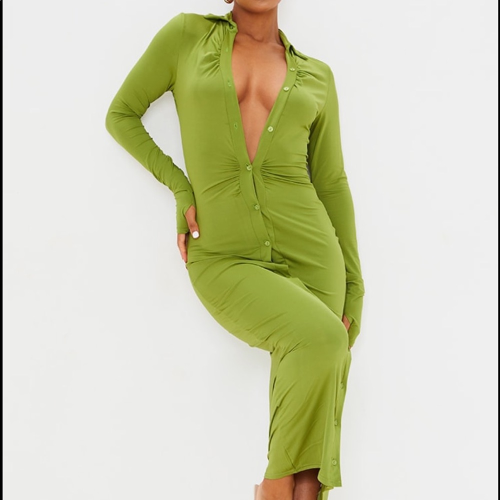 Pretty Little Thing Green Dress